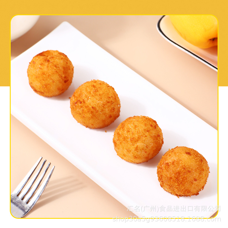 猫山王榴莲球黄金炸榴莲榴莲丸甜点小吃榴莲糕点榴莲点心榴莲酥