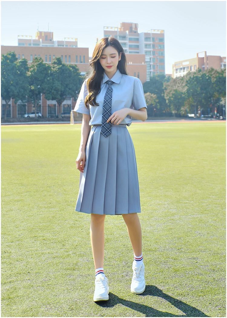 新款学院风女高中生学生班服夏季男韩版情侣长裙毕业季jk制服套装