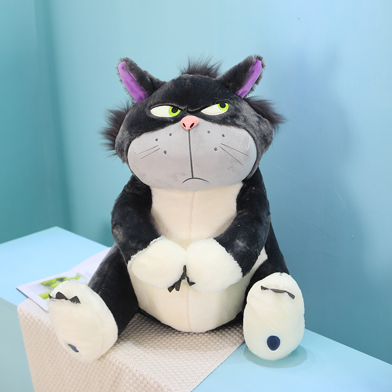 creative cartoon animation lucifer bad cat plush toy doll lucifer doll decoration holiday gift