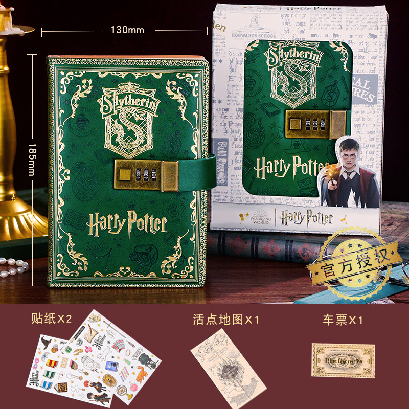 Original Harry Potter Journal Book Retro Password Notebook Soft Leather Notepad College Peripheral Herchpad Diary