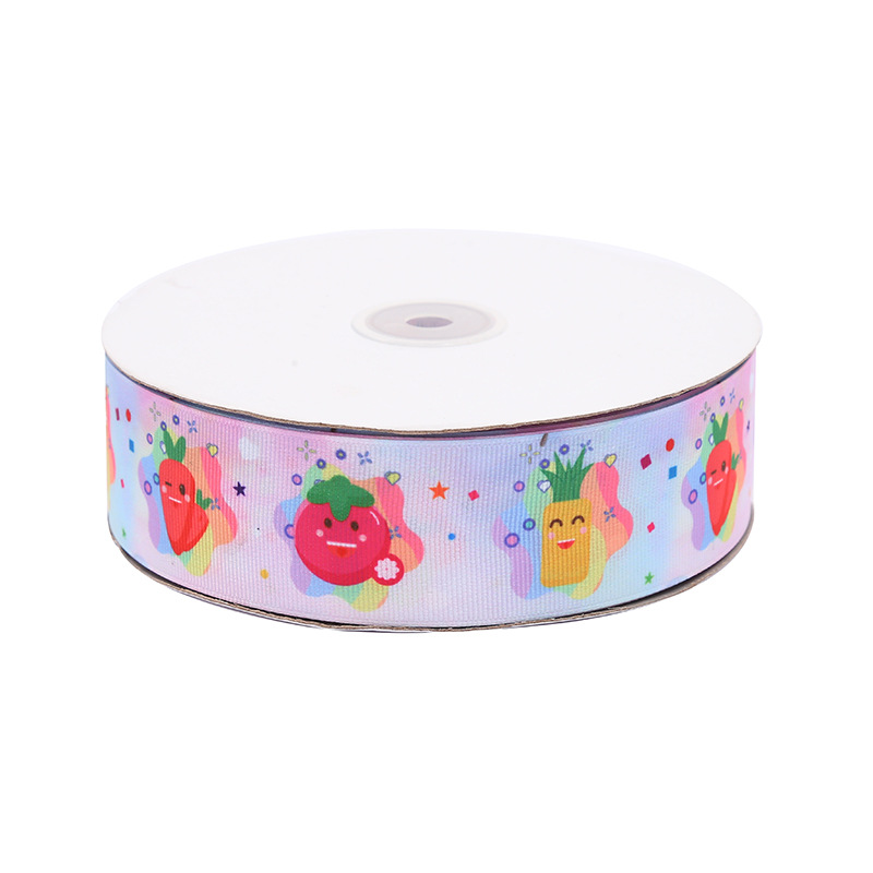 New Fruit Series Thread Belt Printed Avocado Printed Ribbon Gift Package Ribbon Ribbon Supply