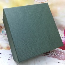 高档纯绿色商务礼品盒大号正方形礼物包装纸盒子定制LOGO礼盒超大