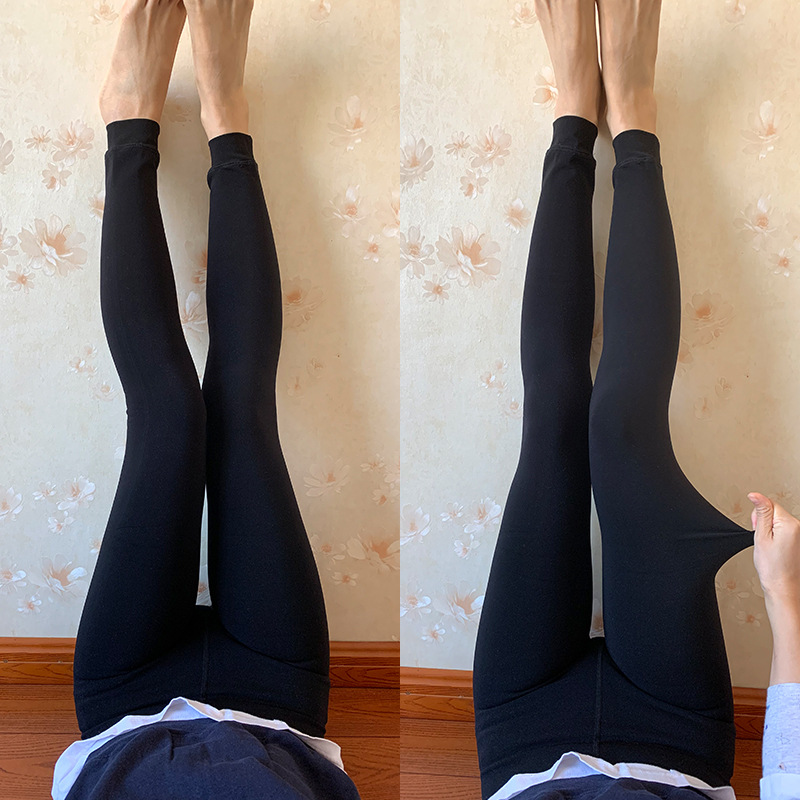 250克加绒打底裤高捻锦纶磨毛连裤袜秋冬季薄绒裤袜高密度抗起球