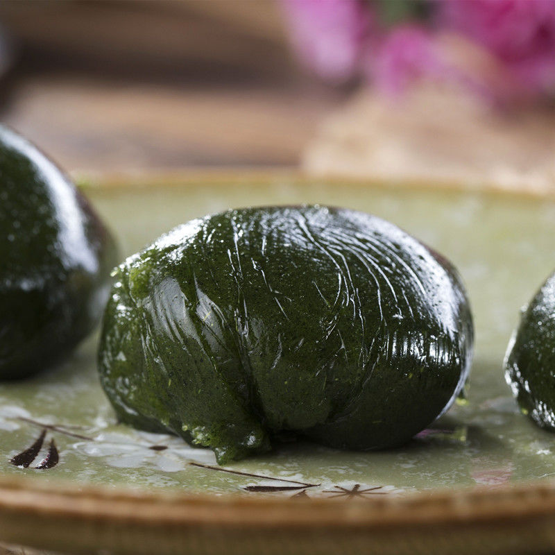 艾草团子豆沙艾草 清明果 艾草麻糍 糍粑 芝麻艾青团子300g6个装