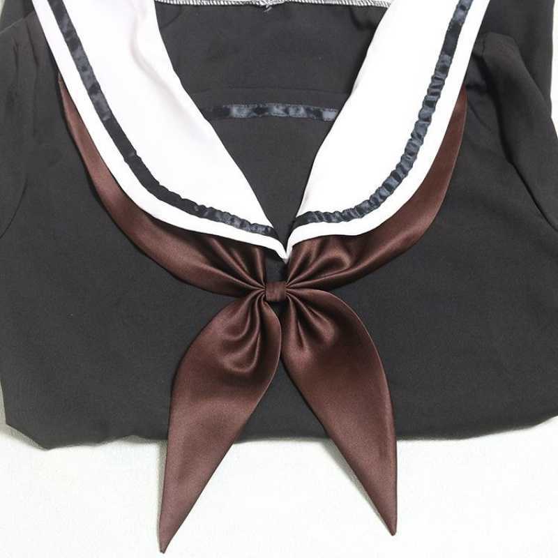 三角巾jk日系学生学院风制服衬衫水手服配件免打金鱼结领结领巾女