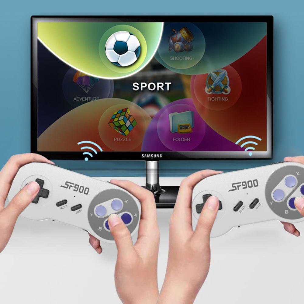 Sf900 Hd Wireless Game Console Contains 1500 Game Doubles Game Handle Double Game Console Cross-Border