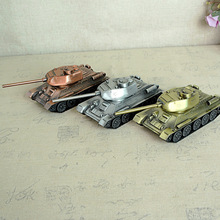 5ZV7批发军事仿真合金坦克大炮模型家居纯手工艺摆件客厅办公室装