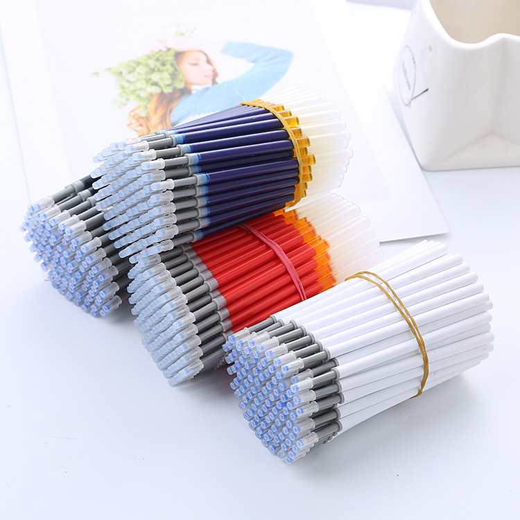 k35按动中性笔笔芯子弹头大容量按压笔替芯 办公文具学习用品批发