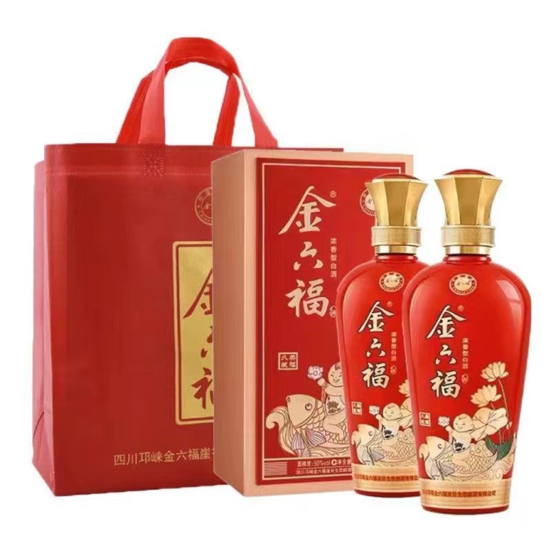 金六福美福久藏50度浓香型白酒批发 500ml*6瓶-阿里巴巴