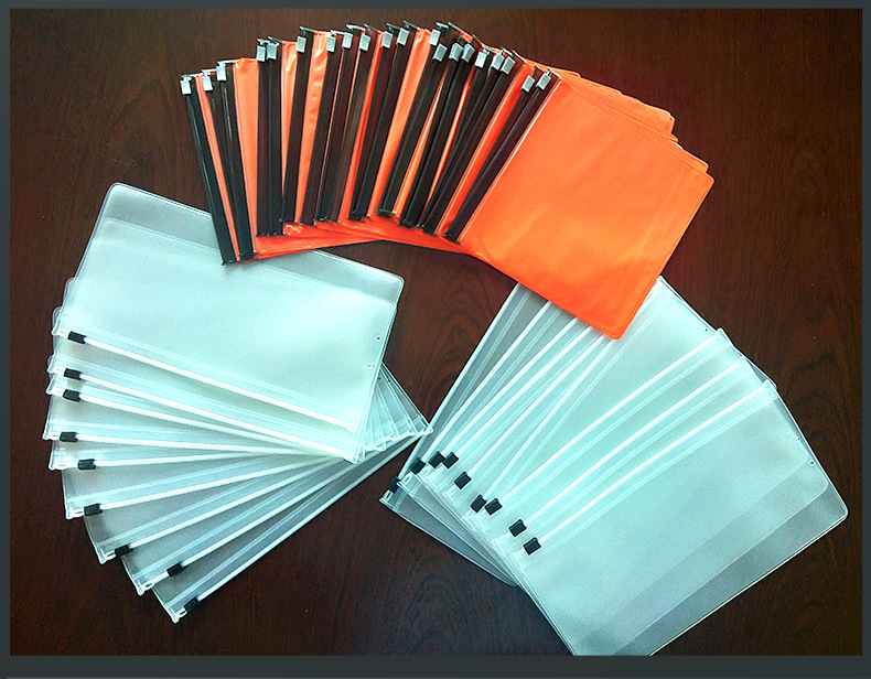 透明化妆包拉链袋文件袋洗漱包logo定制 档案袋pvc防水包装袋定制