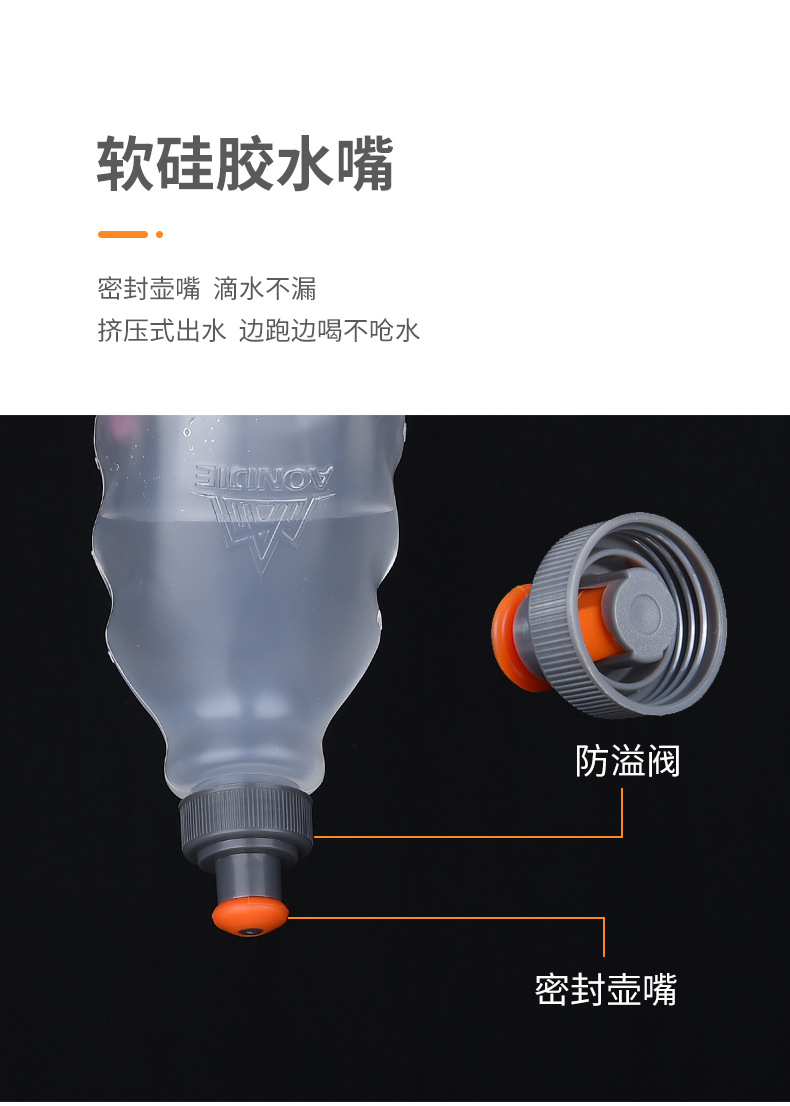 奥尼捷运动水壶250/170ml户外水袋水杯马拉松赛越野水壶骑行sd06