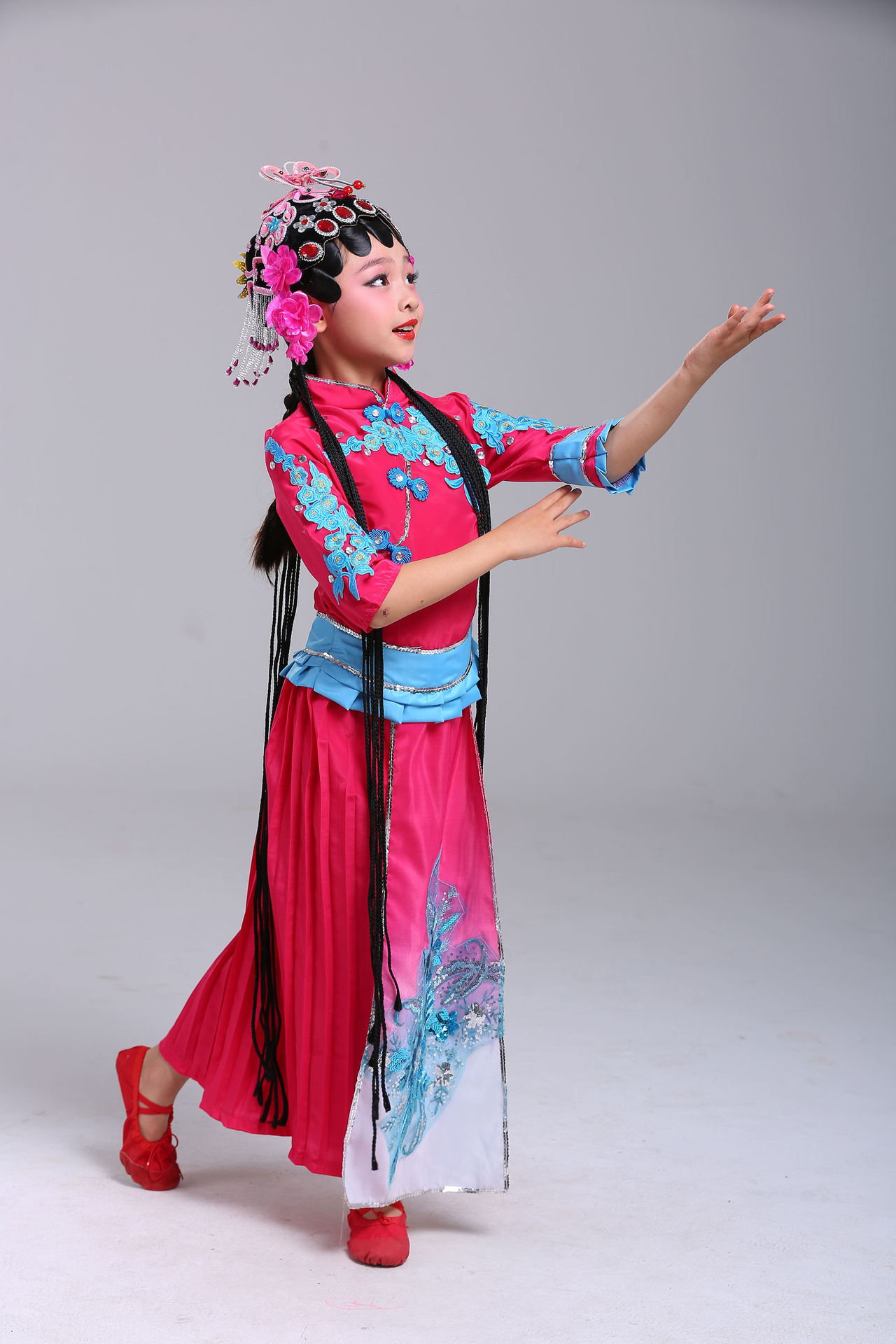 俏花旦水梨园舞蹈演出服儿童戏服京剧小花旦花木兰戏曲表演服装