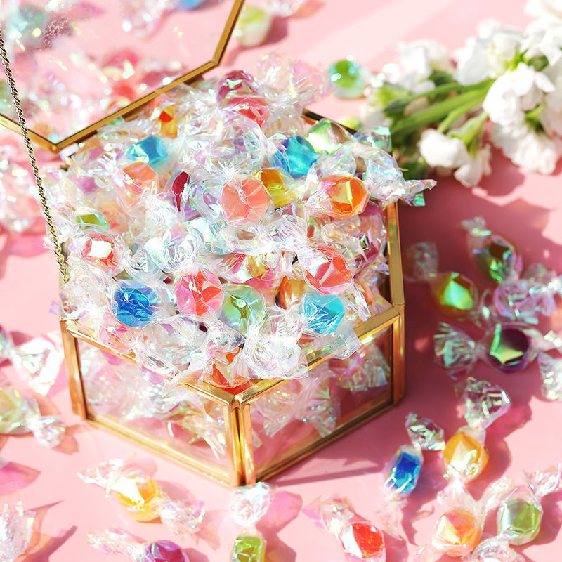 炫彩千纸鹤糖果高颜值混合味水果糖硬糖喜糖散装小酸酸零食批发糖