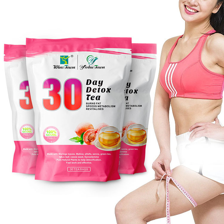 30 day detox tea slimming tea Lemon fruit tea出口蜜桃水果茶