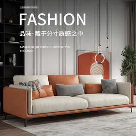 小户型公寓客厅休闲跳色布艺现代简约创意沙发卧室会客洽谈沙发