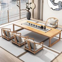 日式矮茶台实木茶桌椅组合榻榻米炕桌阳台茶几坐地桌茶室长条禅意