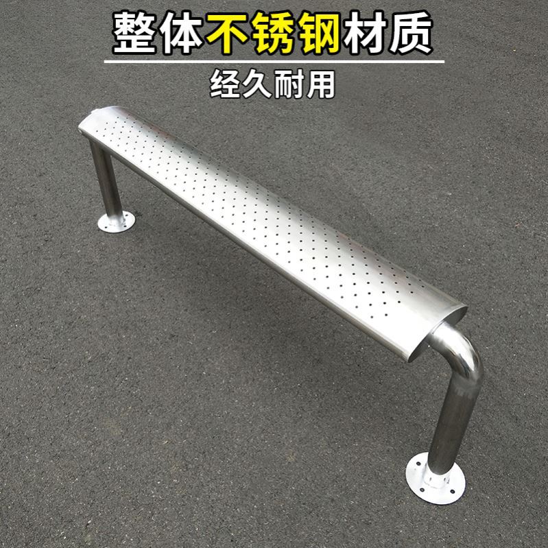 长条凳交椅长凳长条公不锈钢休息候车椅子简约公园椅户外长椅室外