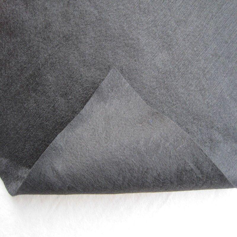 黑色全涤纶水刺无纺布全交叉涤纶汽车内饰皮革基布鞋材网孔基布