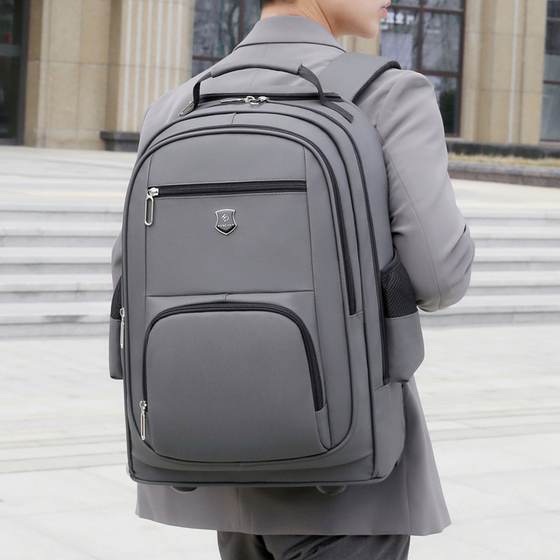 商务出差时尚休闲男士背包大容量旅行登机包多功能拉杆背包-阿里巴巴