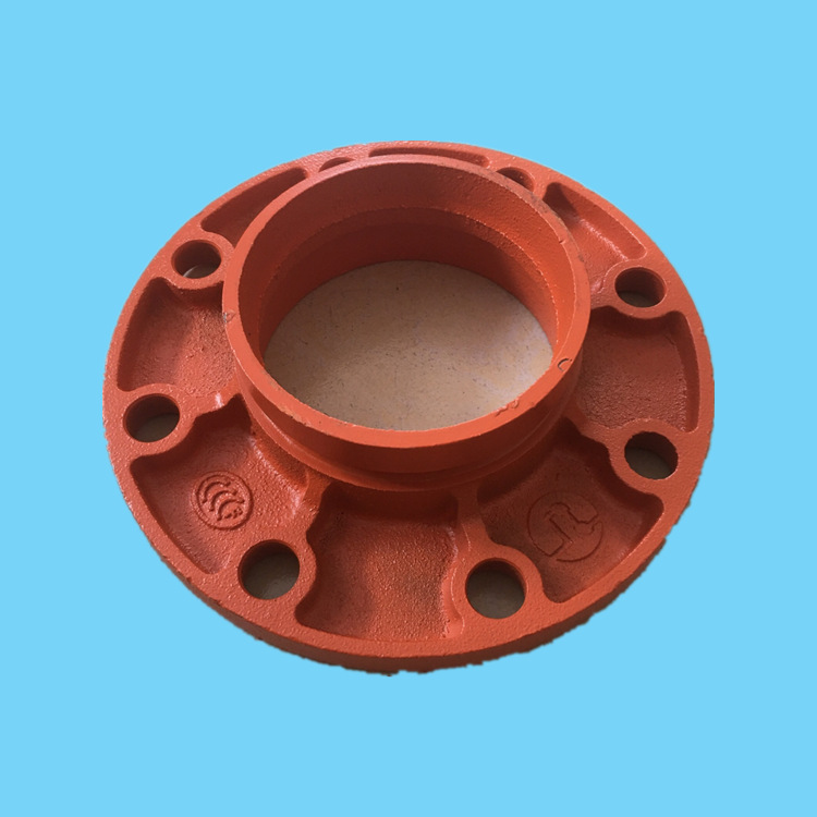 厂家供应沟槽法兰卡箍式法兰盘 消防转换法兰卡箍式沟槽法兰