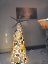 一个抽屉 贝壳海螺圣诞树小夜灯装饰摆件手工diy材料包生日礼物