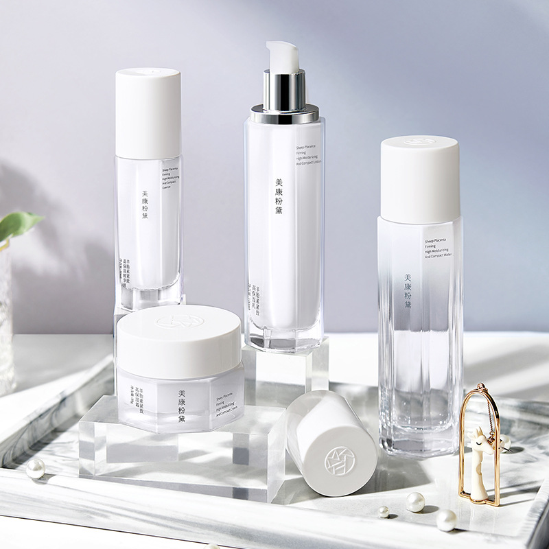 美康粉黛羊胎素护肤套装补水保湿水乳全套补水保湿学生女