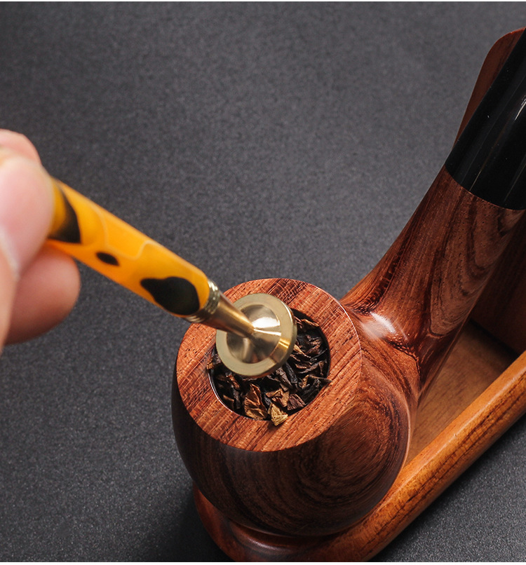 大理石纹烟斗压棒通针2合1 彩色亚克力烟斗压棒 烟斗配件t1161