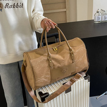 复古风旅行包单肩斜挎包手提行李包大容量旅游包旅行行李袋包