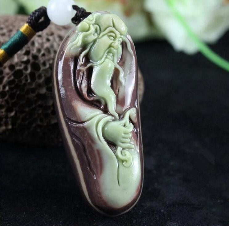 天然贵州名玉紫袍玉吉祥如意寿星手把件玉石手玩件 紫袍玉石手玩