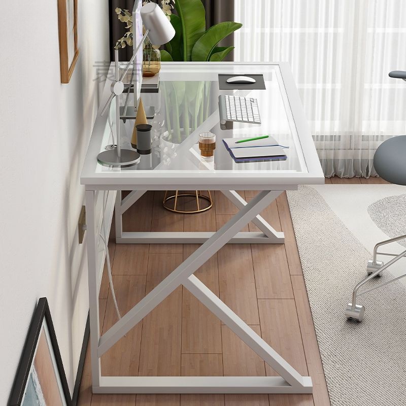re电脑台式钢化玻璃电竞办公简约学生书桌化妆家用经济型写字台桌