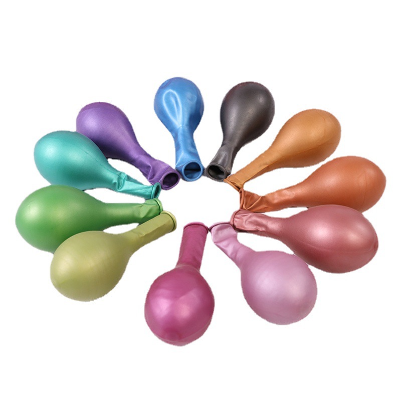 12/10 Inch Metal Chrome Color Balloon Wholesale Thickened Latex Balloon Birthday Party Wedding Room Decoration Balloon