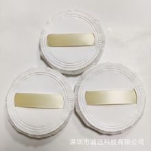 PU皮立绒 定妆散粉扑 圆形粉扑 婴儿爽身粉海棉粉扑薄款蜜粉饼