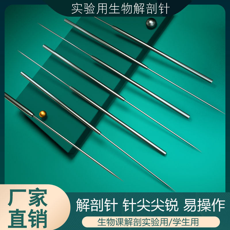 生物解剖针 昆虫解剖 不锈钢解剖针生物实验器标本制作实验用探针