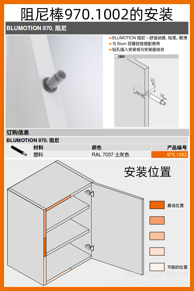 百隆铰链165/170/175度大开启角度阻尼缓冲135度双折叠联动门合页