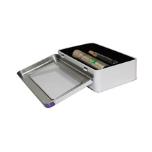 长方形铁盒 开天窗铁盒用于护肤品化妆品包装 美容仪器等包装铁盒