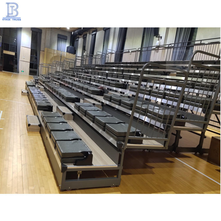伸缩看台厂家直销演播厅座台 防水座椅观众台 折叠伸缩看台定制