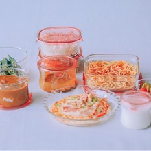 日本iwaki怡万家正品玻璃饭盒保鲜盒便当餐盒可微波炉加热九件套