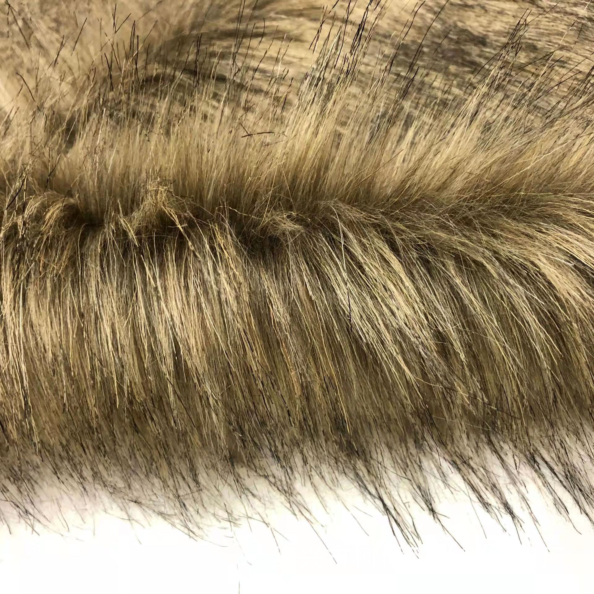 现货供应仿狗毛染尖长毛服装影视道具玩具工艺面料