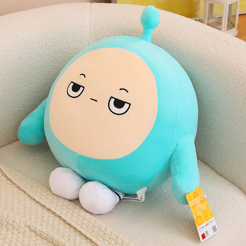 Genuine Aoger Egg Puff Party Doll Doll Cute Trending Creative Plush Toy Birthday Gift Wholesale