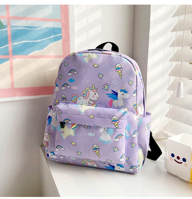 Cartoon Cute Children's Backpack 2023 Korean Style Little Dinosaur Kindergarten Backpack Simple Western Style Children's Bag