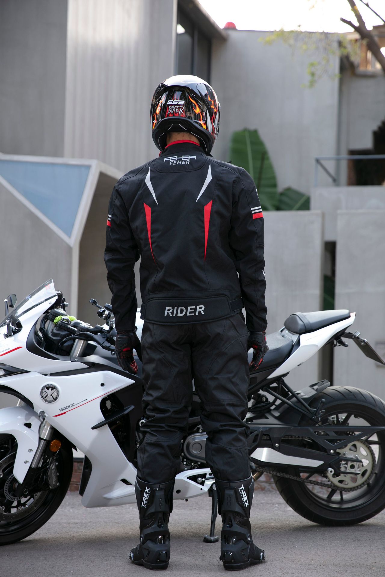 feher骑行服摩托车冬季赛车服防水防摔拉力机车服套装男防风四季