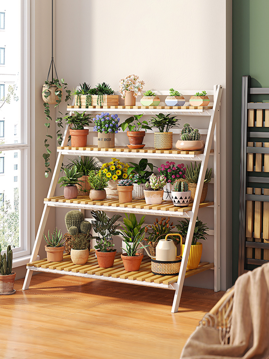 铁艺花架置物架阳台折叠客厅落地式多肉植物阶梯式装饰布置花盆架