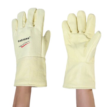 卡司顿yeee15-34耐高温500℃防火阻燃隔热电焊高温炉加厚工业手套