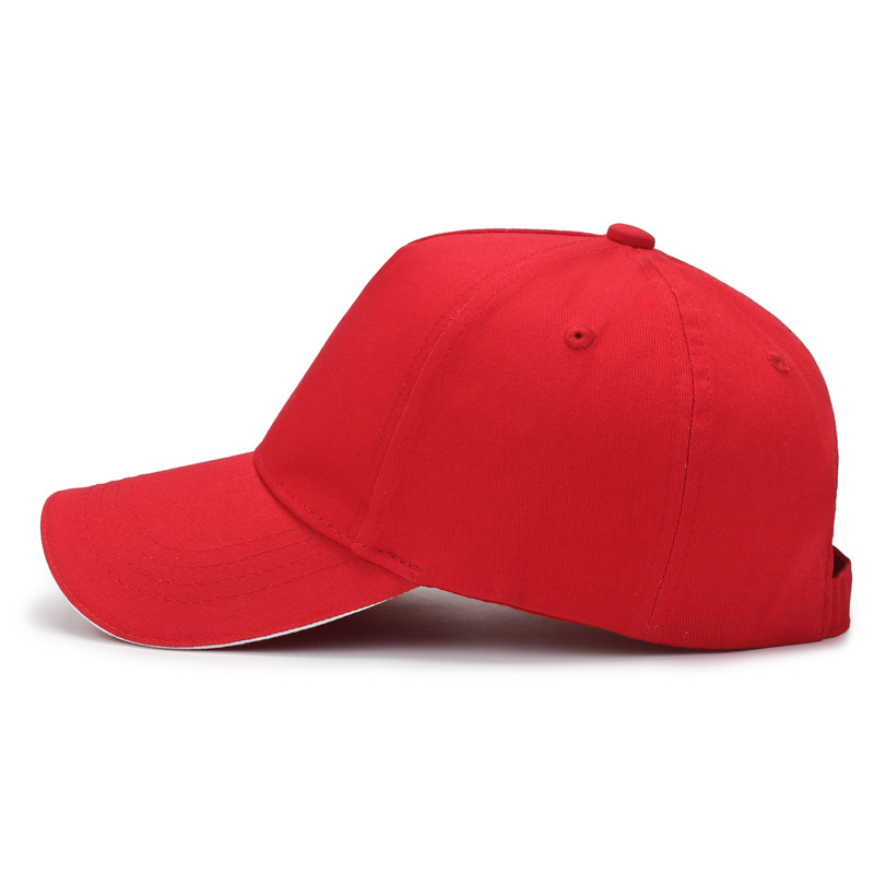 Spot Cotton Baseball Cap Customized Men's and Women's Peaked Cap Advertising Cap Customized Printed Logo for Corporate Travel Groups