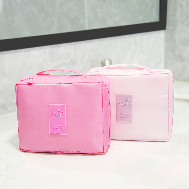 Storage Cosmetic Bag Portable Large Capacity Storage Bag Multi-Compartment Travel Toiletry Bag