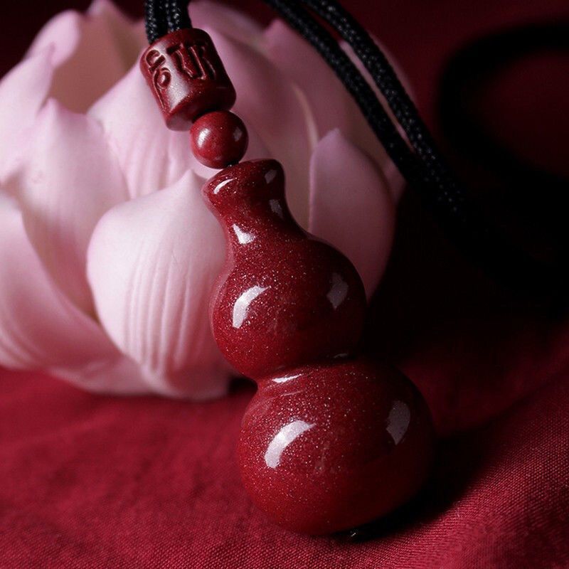 朱砂葫芦吊坠原矿石晶体砂福禄项链男女本命年情侣挂件-阿里巴巴