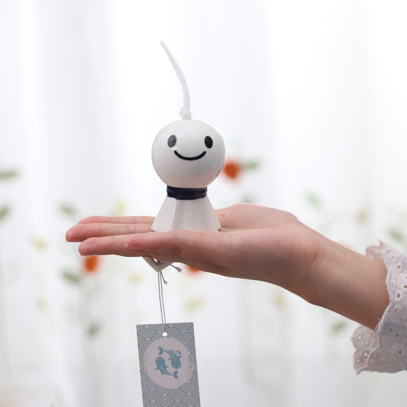 男女晴天娃娃陶瓷风铃车挂生肖女生中号创意小清新毕业季情侣汽车