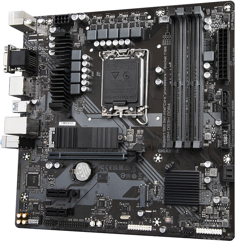 技嘉b760m ds3h ddr4台式机电脑主板适用i5 13400f/13600kf/13490