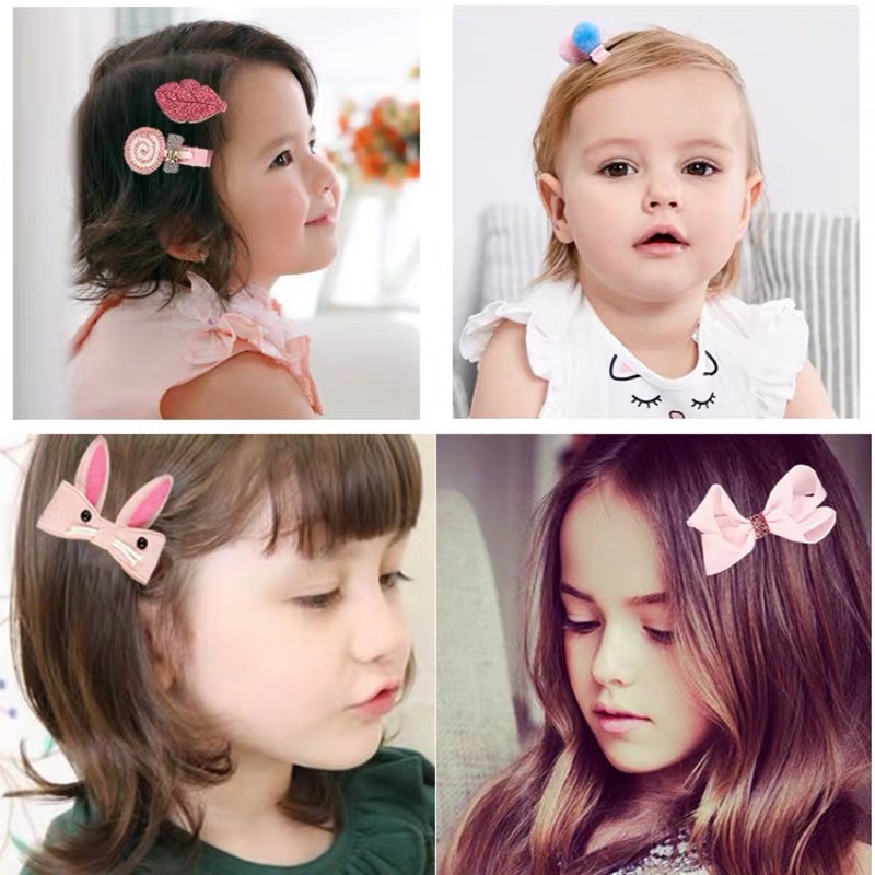 Korean Style Children's Cute Hairpin Gift Box 18 Pieces Headdress Drawer Boxed Hair Accessories Girl Hair Ring Princess Side Clip Headdress