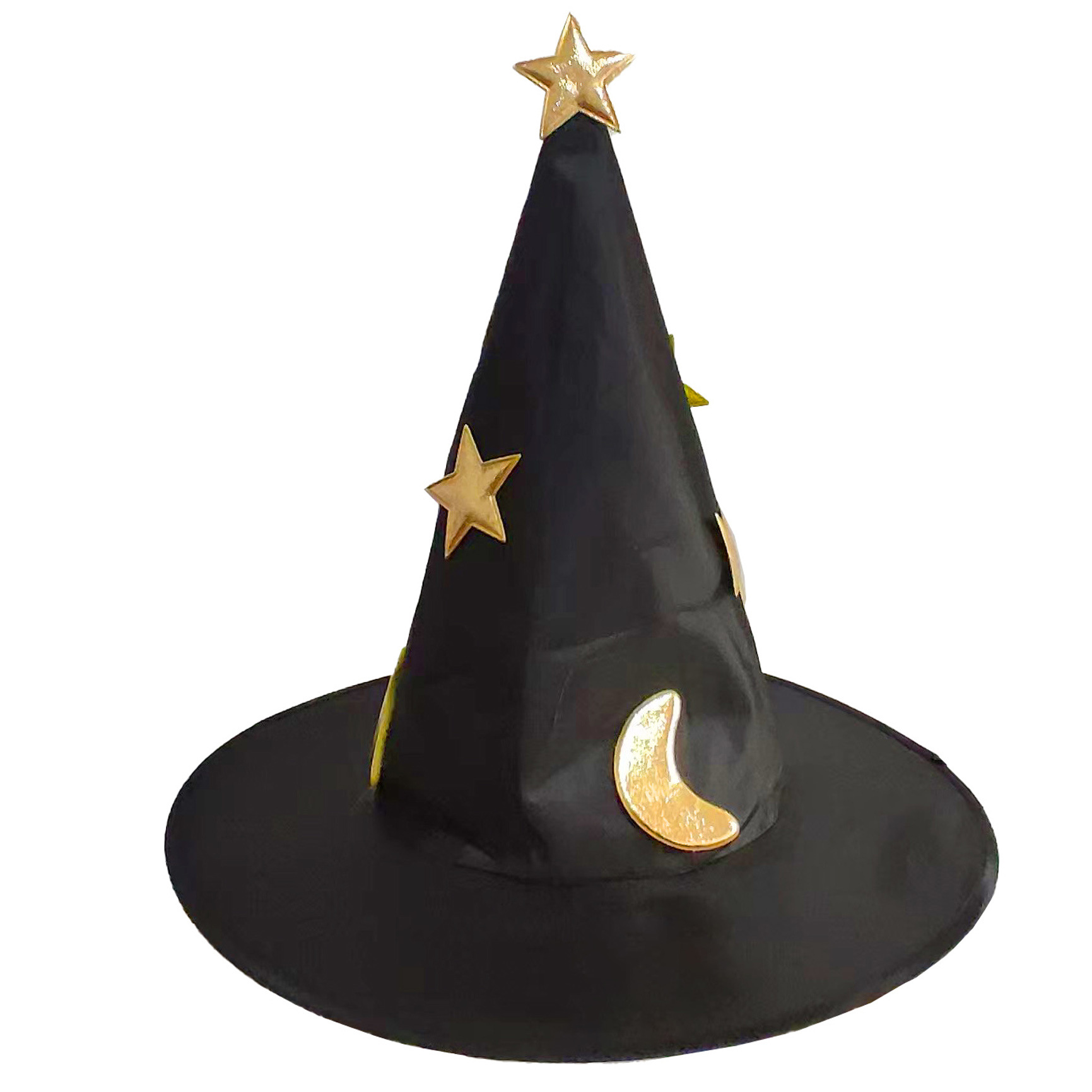 新品万圣节帽子 星星月亮帽子巫婆帽女巫帽儿童大人化妆服饰道具